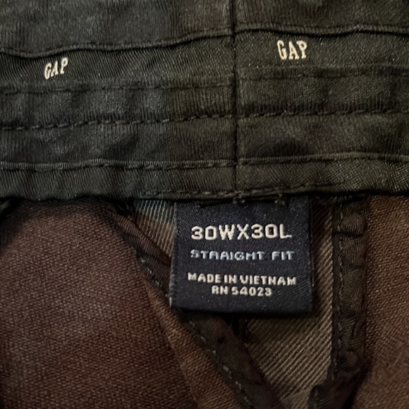 Gap Mens 30 X 30 Brown Straight Leg Pants - Picture 5 of 7